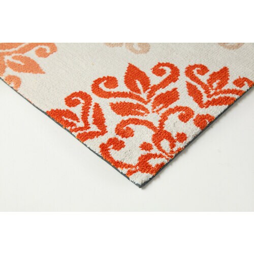 ニール 玄関マット オレンジ 45×75cm