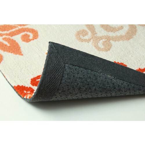 ニール 玄関マット オレンジ 45×75cm