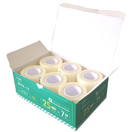 エルモ医療用ポアテープ25mm×7m 12巻入