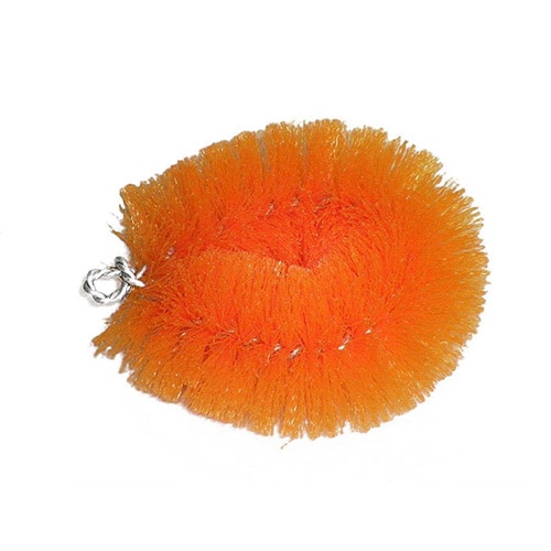 抜けにくいPPたわし 5個入 オレンジ