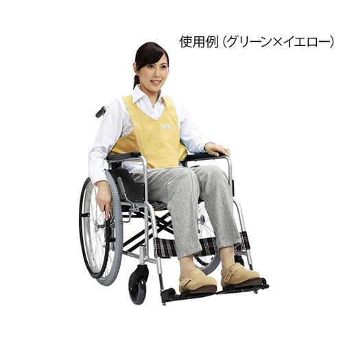 車いす用ワンタッチベルト キーパーII 緑×黄