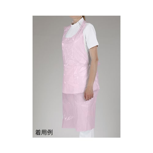 セーフベーシック プラスチックエプロン ピンク