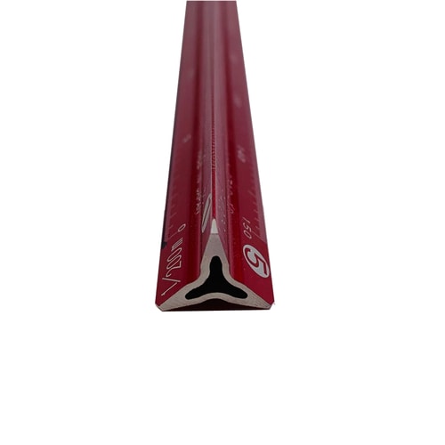 三角スケール スリム アルミ 30cm レッド