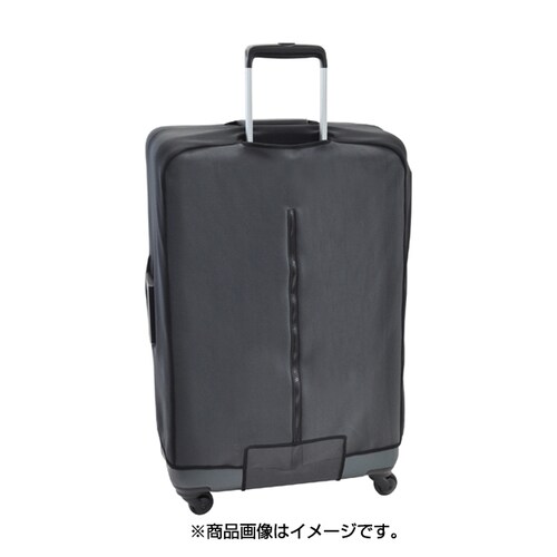 ジッパー スーツケースカバー L ブラック