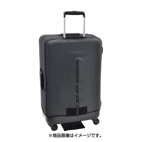ジッパー スーツケースカバー M ブラック
