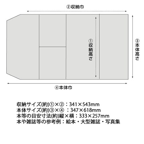 クリアカバー 半透明 大型雑誌 4枚