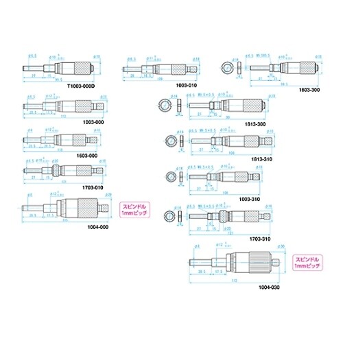 マイクロメータヘッド 1813310