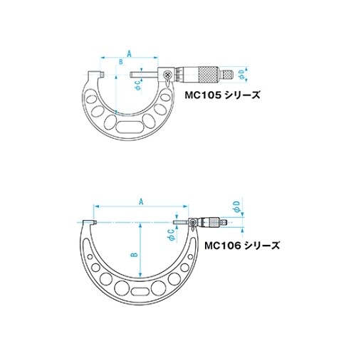 標準外側マイクロメータ測定範囲275−300mm