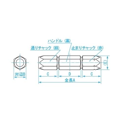 アルミピンバイス APV8A