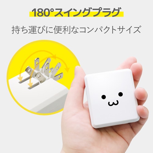 LightningAC充電器/PD認証/18W/顔