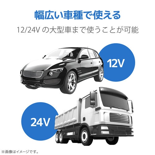 TypeC変換アダプタ付車載充電器 2.4A 巻取
