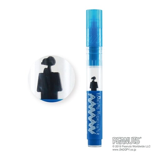 蛍光ペン Fハイライター スヌーピー ブルー ×5