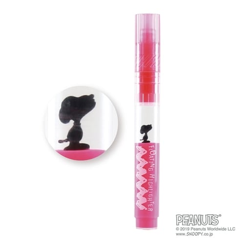 蛍光ペン Fハイライター スヌーピー ピンク ×5