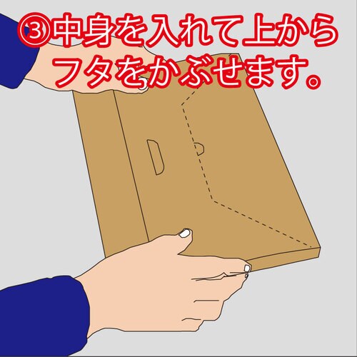 ダンボール箱 発送用 A4 H25 10枚入 ×5