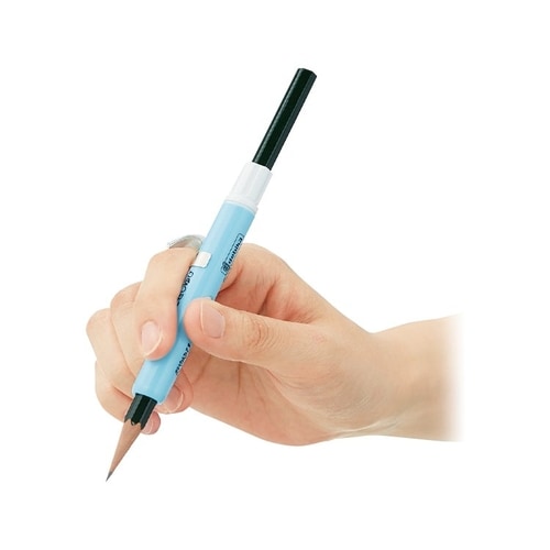 鉛筆補助軸 もちかた補助軸 ブルー ×10