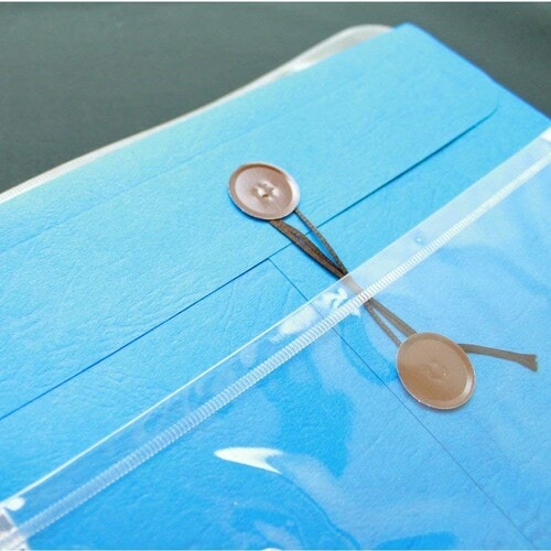 封筒 保存袋 NO300 ブルー ×6