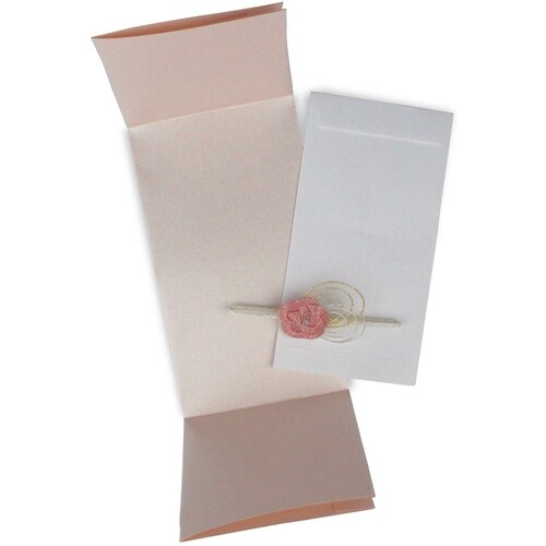 祝儀袋 祝 デザイン リース 金封 ピンク ×6