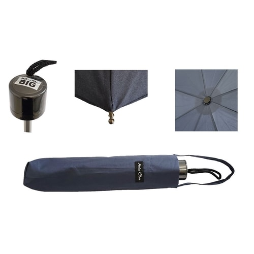 傘 紳士 手開き折畳傘 70cm 大判 紺 ×6
