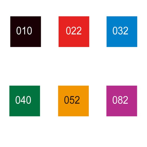 筆ペン ZIG Cカラー リアルブラッシュ6色×2