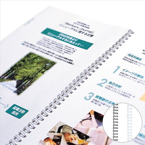 ダブルループリング 10mm ホワイト×2