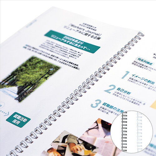 ダブルループリング 6mm 黒 10本 ×3