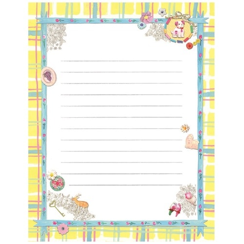 レターセット パックレター チェック ×5