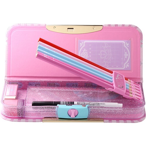 筆箱 両面 スリム リアナティアラ アルロック 桃