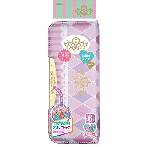 筆箱 両面 スリム リアナティアラ アルロック 桃