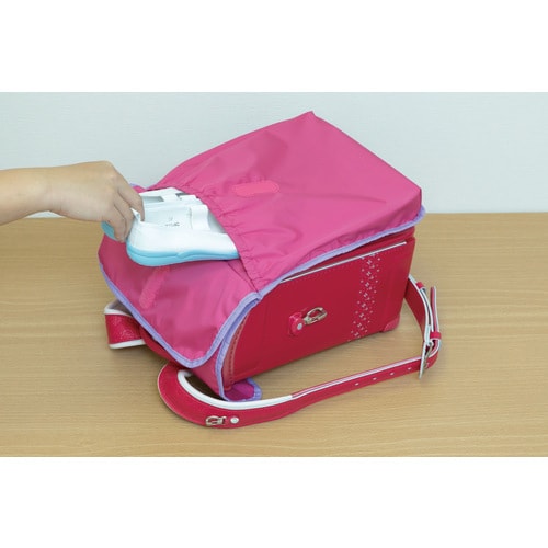 ランドセルカバー 収納ポケット付き ライトブルー