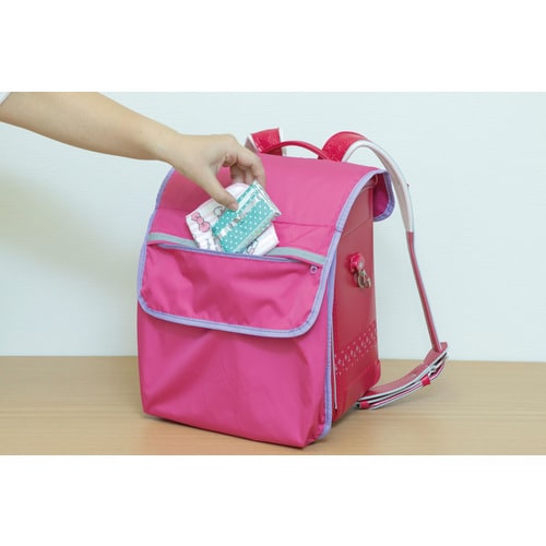 ランドセルカバー 収納ポケット付き ライトブルー