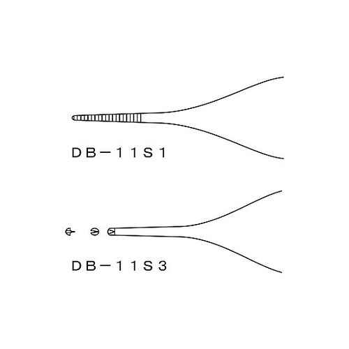 マイクロピンセット(マイクロ・アドソン)無鈎溝付き