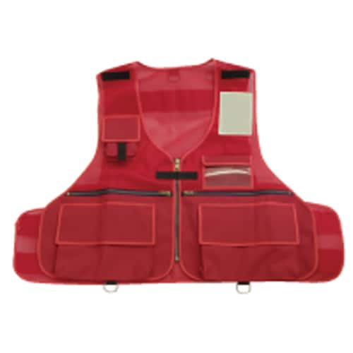 医療従事者ベスト(スタンダード) レッド フリー