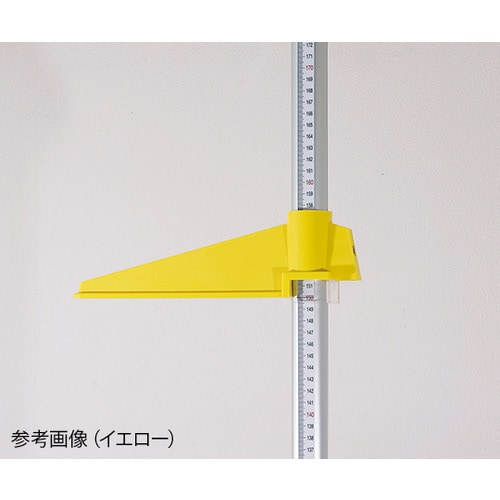 カラー身長計 成人2m イエロー
