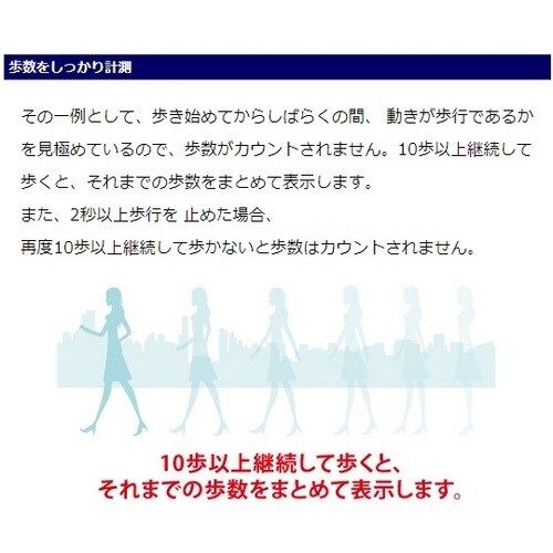 万歩計 ポケット万歩(R) ネイビー