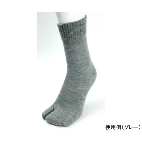 婦人タビ型ゴムなしすべり止めソックス グレー