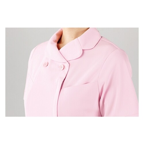ナースジャケット半袖ピンクLL 73−1784