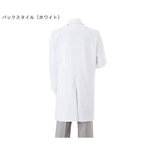 男子シングルドクターコート ホワイト S