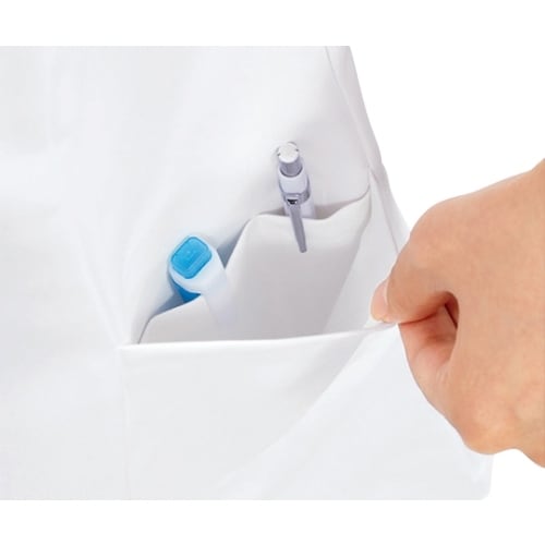 診察衣 メンズ 長袖S 白 71−681 L