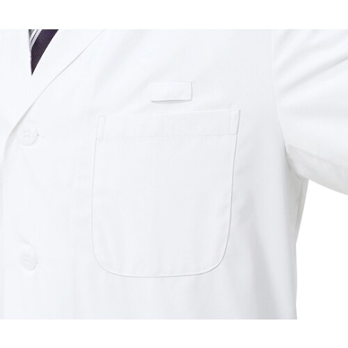 診察衣 メンズ 長袖S 白 71−681 L