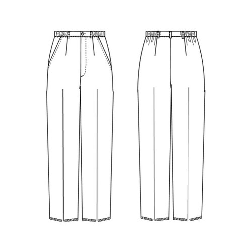 ストレートパンツ ブルー M