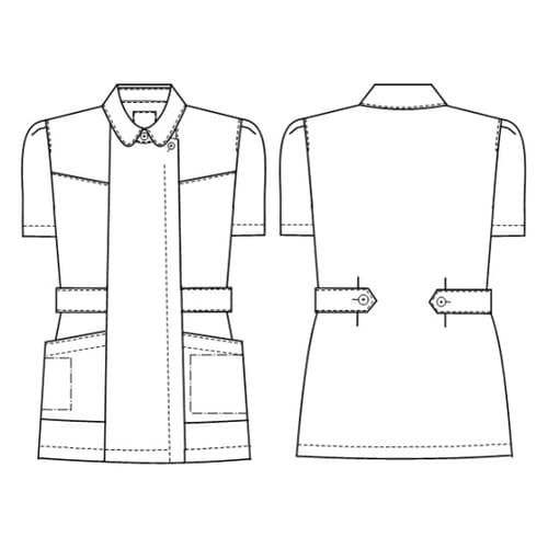 チュニック ホワイト M FE4512