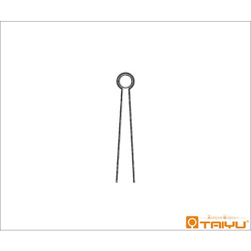 リング状鑷子 併式 ダボ付 径3mm 全長10cm