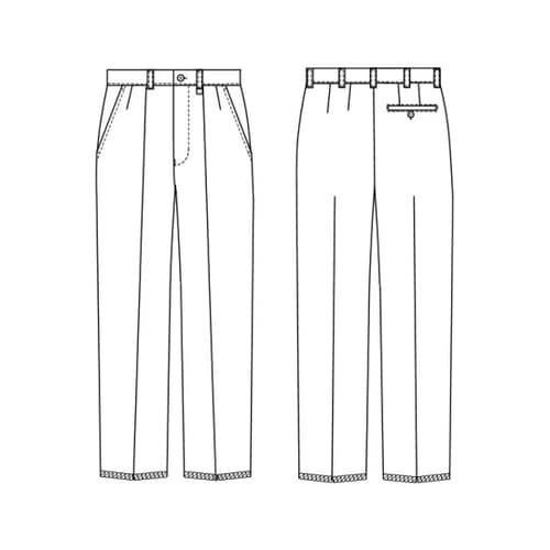 男子スラックス ブルー S