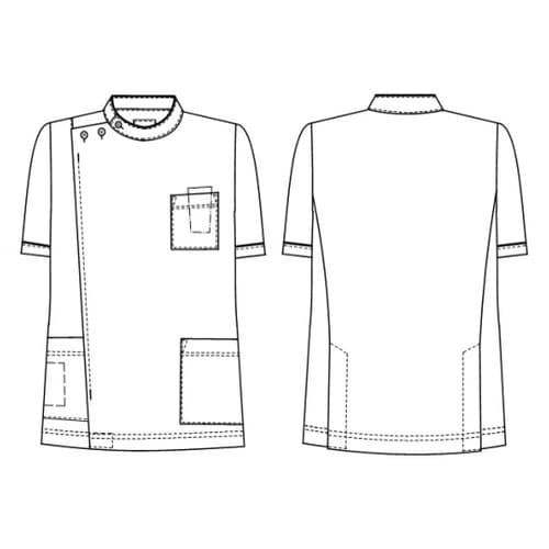 男子横掛半袖 Tネイビー S