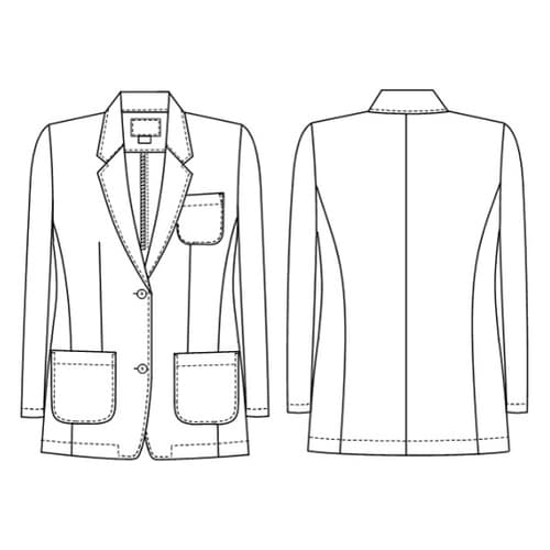 女子ブレザー ホワイト L