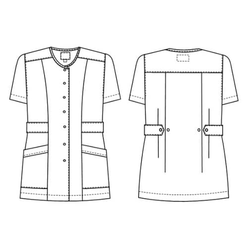 女子チュニック ブルー M OR8402