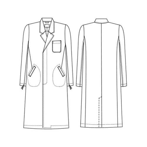 男子シングル診察衣 BL EP110