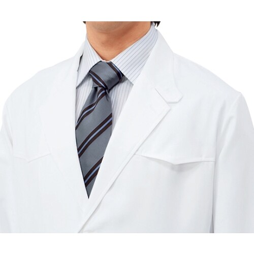 診察衣 メンズ 長袖S 白 71−831 M