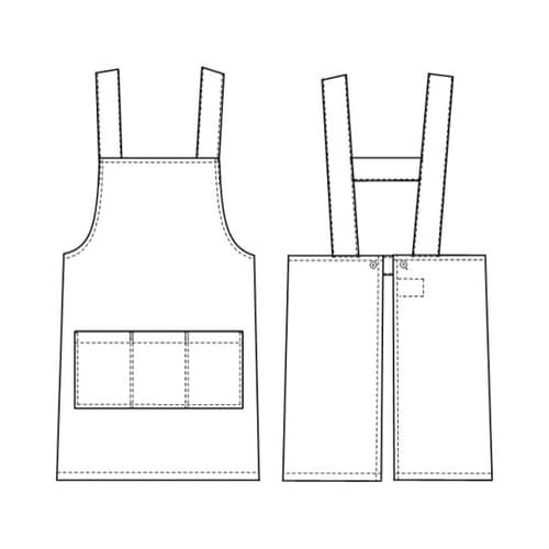 ケアガウン ホワイト L KEX1100
