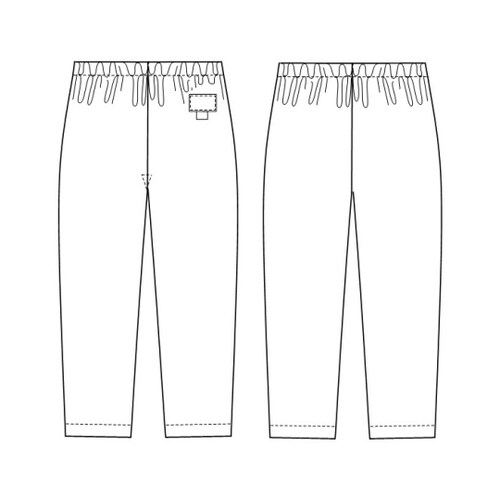 女子スラックス ブルー L